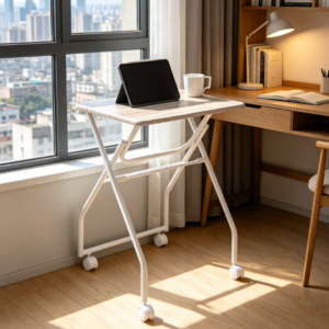 Children's Study Desk with Top Shelf, Space Saving, Scratch-Resistant Tabletop for Regular Use